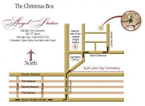 Image for the map to the Salt Lake City Angel Statue